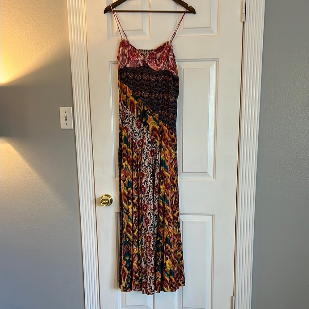 Free People Multicolor Maxi Dress. Boho chic, like new!